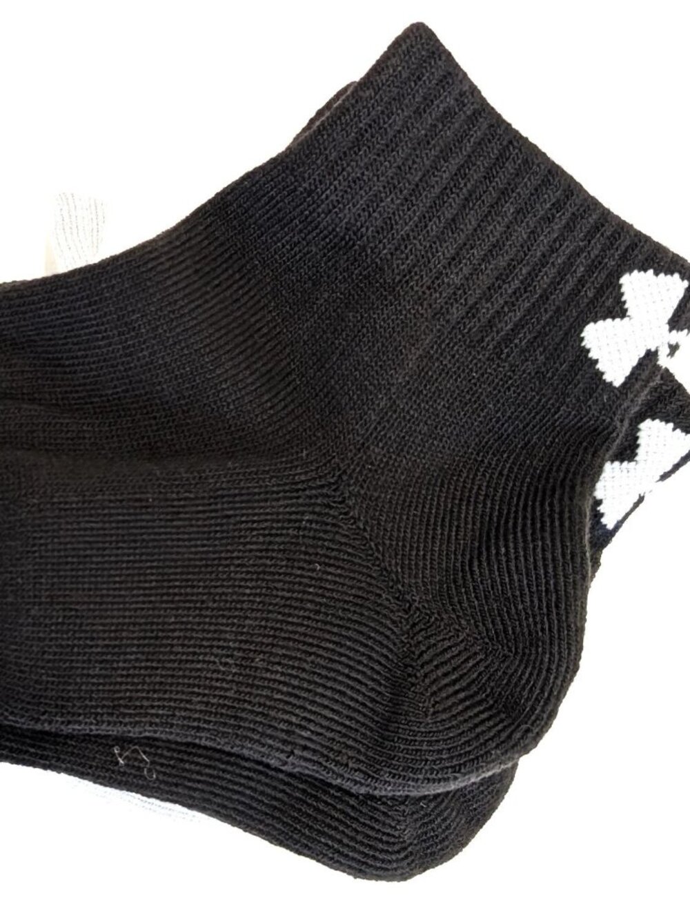 Under Armour Mens Tech Low Cut Socks 6 Pack Black White Grey Size Large NWT